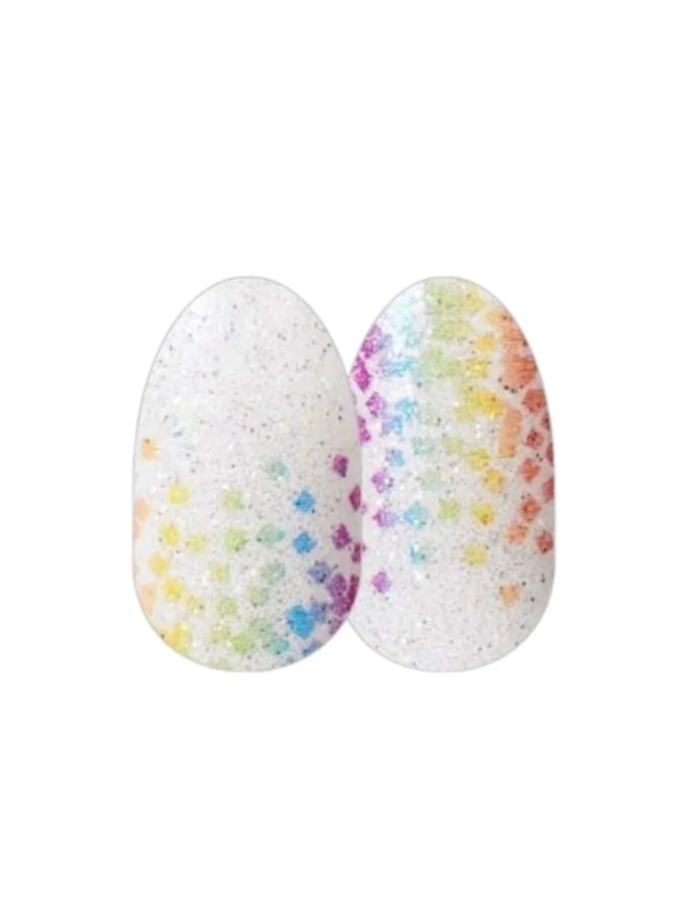 Color Street Celebrate Differences Awareness Nail Polish Strips White Glitter
